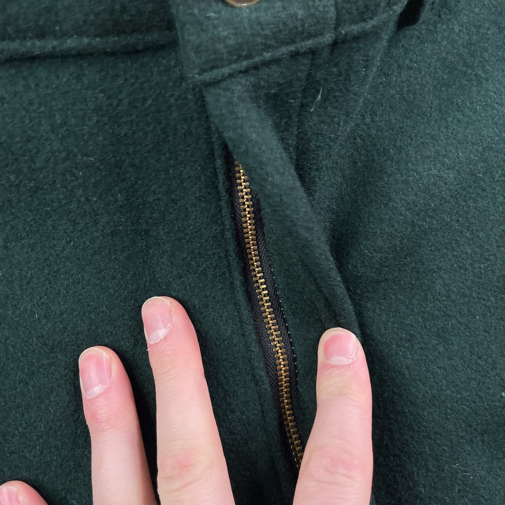 Big Bill Pants Mens 38x26 Green Heavy Wool Flannel Hunting Workwear Utility - Picture 3 of 11